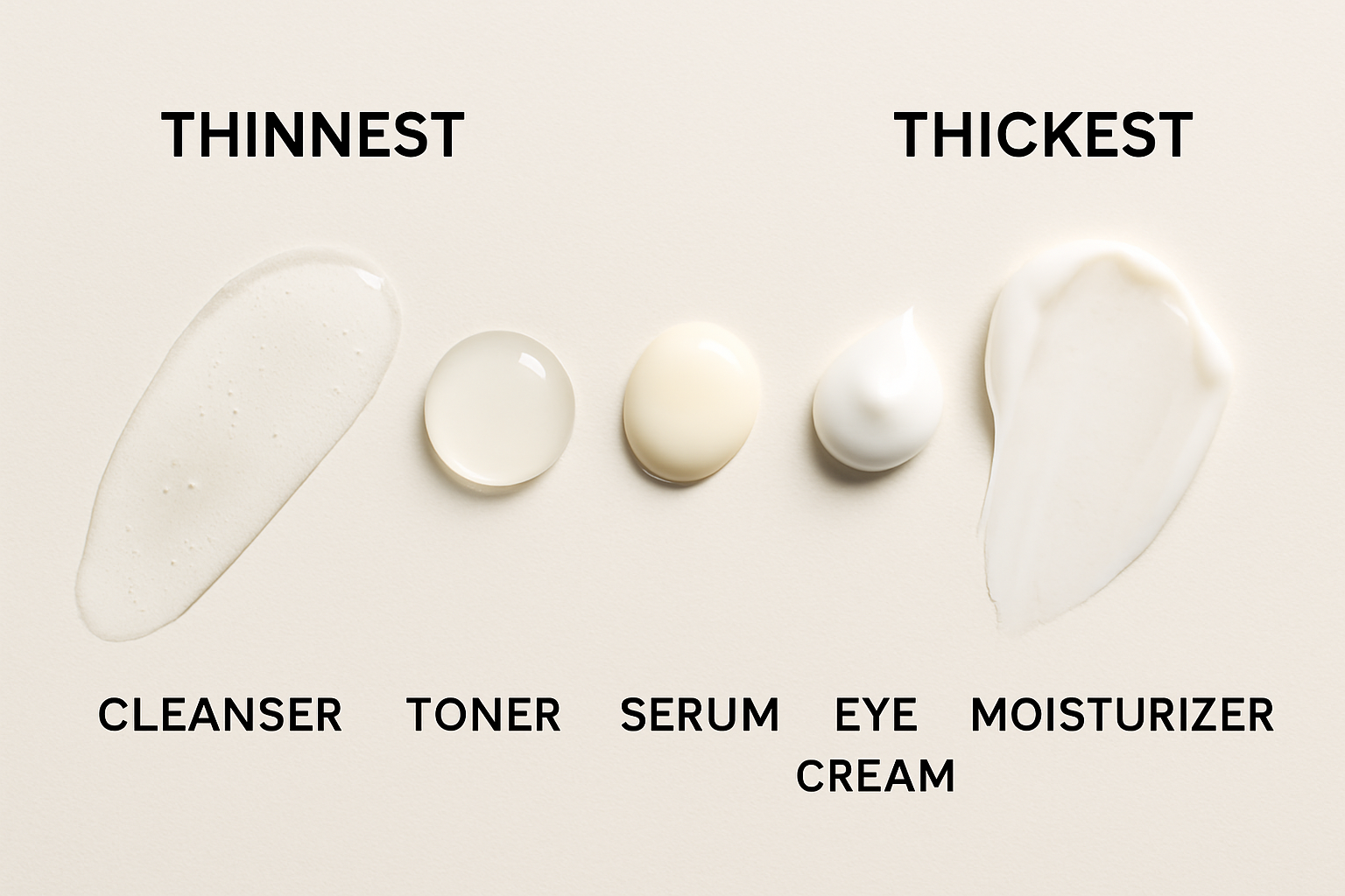 The correct order to apply your skincare